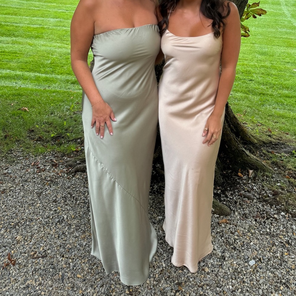 Show Me Your MuMu strapless bridesmaid dress